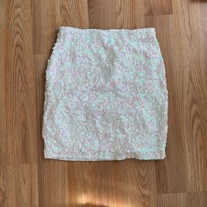 Sequins body con mini skirt